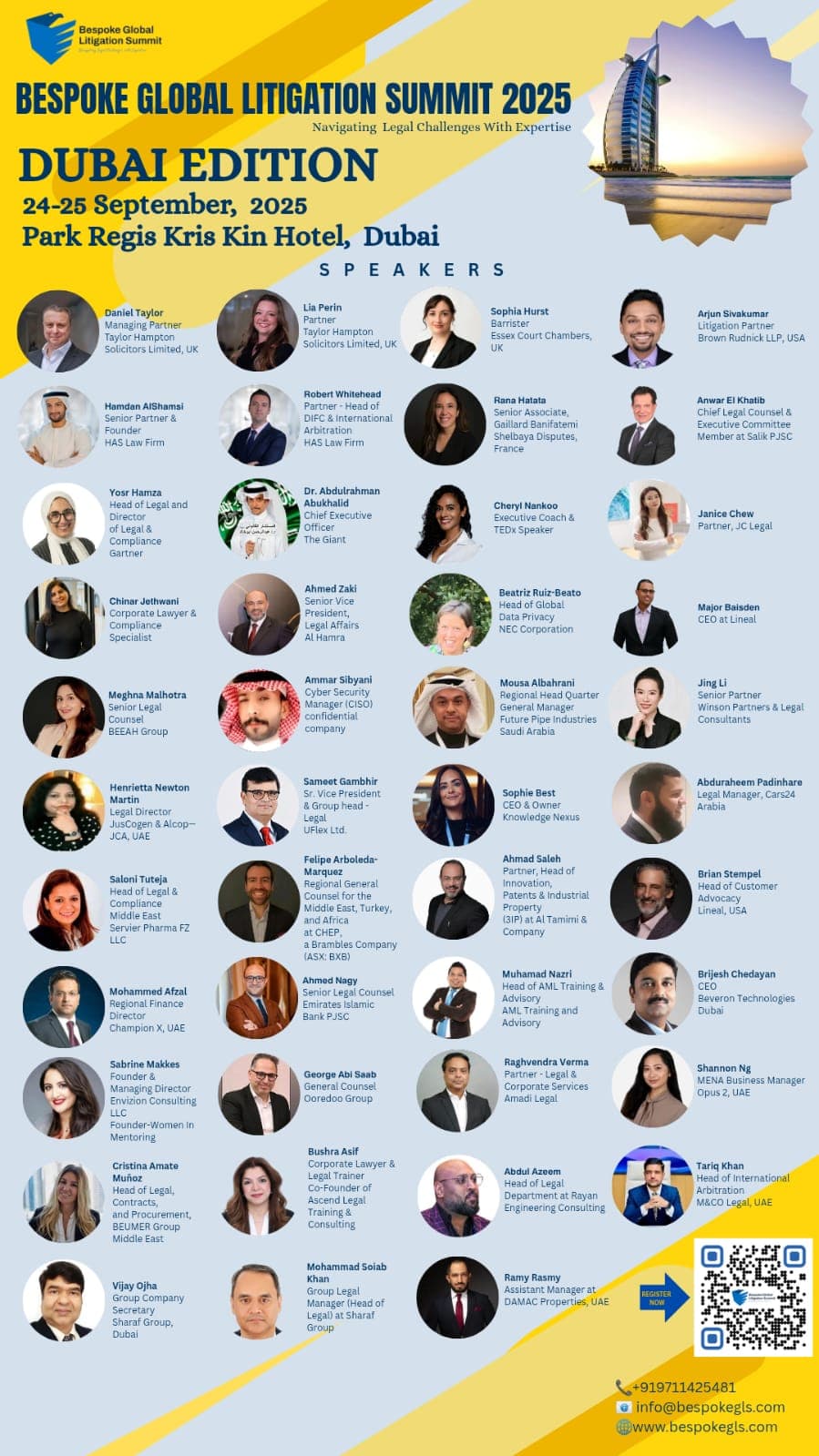 BGLS Dubai 2025 Speaker Lineup
